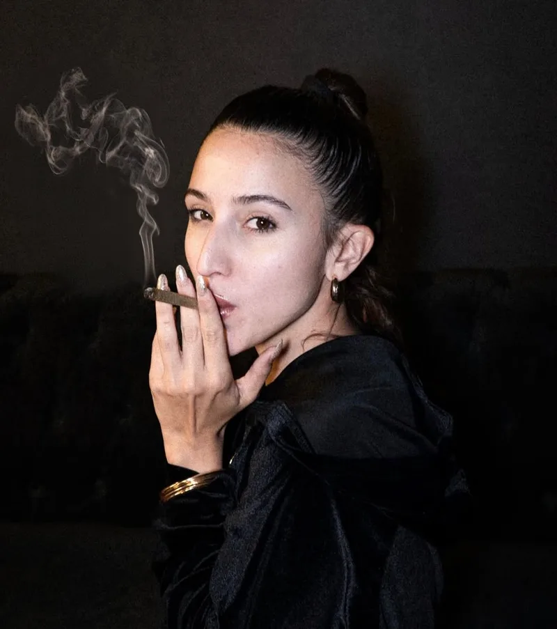 Main consumption area at Bio Hazard cannabis club Madrid