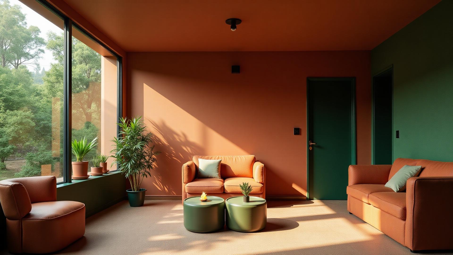 Cannabis social club lounge interior in Madrid, Spain – relaxed atmosphere for members